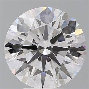 Picture of Lab Grown Diamond 5.10 Carats, Round with Ideal Cut, E Color, VVS2 Clarity and Certified by IGI