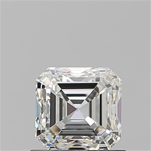 Picture of Natural Diamond 0.90 Carats, Asscher with  Cut, I Color, VVS1 Clarity and Certified by GIA