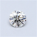 Natural Diamond 0.46 Carats, Round with Very Good Cut, F Color, SI1 Clarity and Certified by GIA
