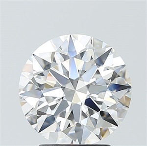 Picture of Lab Grown Diamond 3.10 Carats, Round with Ideal Cut, F Color, VVS2 Clarity and Certified by IGI