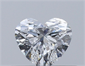 Natural Diamond 0.31 Carats, Heart with  Cut, D Color, VVS1 Clarity and Certified by GIA