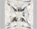 Natural Diamond 1.51 Carats, Princess with  Cut, I Color, VVS2 Clarity and Certified by GIA