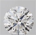 Lab Grown Diamond 3.66 Carats, Round with Ideal Cut, E Color, IF Clarity and Certified by IGI