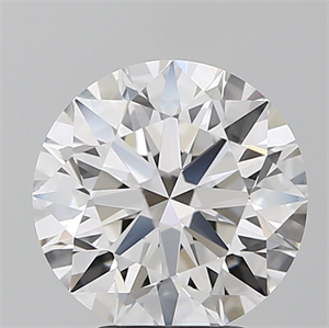 Picture of Lab Grown Diamond 3.66 Carats, Round with Ideal Cut, E Color, IF Clarity and Certified by IGI