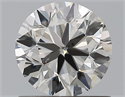 Natural Diamond 0.90 Carats, Round with Very Good Cut, H Color, SI1 Clarity and Certified by GIA