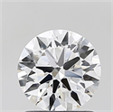 Lab Grown Diamond 1.03 Carats, Round with Ideal Cut, D Color, VVS2 Clarity and Certified by IGI