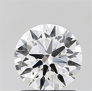 Picture of Lab Grown Diamond 1.03 Carats, Round with Ideal Cut, D Color, VVS2 Clarity and Certified by IGI