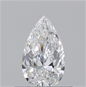 Diamante Natural 0.51 quilates, De pera , Color E, claridad VVS1 y certificado GIA