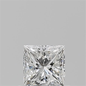 Picture of Natural Diamond 0.51 Carats, Princess with  Cut, F Color, VVS2 Clarity and Certified by GIA