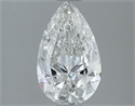 Natural Diamond 1.40 Carats, Pear with  Cut, G Color, SI2 Clarity and Certified by IGI