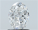 Natural Diamond 0.90 Carats, Oval with  Cut, E Color, VS2 Clarity and Certified by GIA