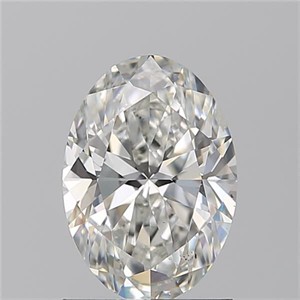 Picture of Natural Diamond 1.31 Carats, Oval with  Cut, H Color, SI2 Clarity and Certified by GIA