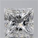 Natural Diamond 3.04 Carats, Princess with  Cut, F Color, SI2 Clarity and Certified by GIA