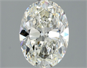 Natural Diamond 1.72 Carats, Oval with  Cut, H Color, VVS1 Clarity and Certified by GIA