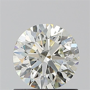Picture of Natural Diamond 0.84 Carats, Round with Excellent Cut, K Color, SI1 Clarity and Certified by GIA