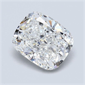 Natural Diamond 1.21 Carats, Cushion with  Cut, F Color, VVS2 Clarity and Certified by GIA