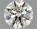 Natural Diamond 0.70 Carats, Round with Excellent Cut, K Color, SI1 Clarity and Certified by GIA