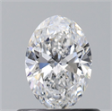 Diamante Natural 0.50 quilates, Ovalado , Color E, claridad VS2 y certificado GIA