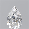 Natural Diamond 0.50 Carats, Pear with  Cut, E Color, VVS1 Clarity and Certified by GIA