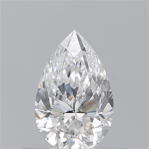 Picture of Natural Diamond 0.50 Carats, Pear with  Cut, E Color, VVS1 Clarity and Certified by GIA