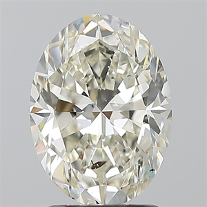 Picture of Natural Diamond 2.01 Carats, Oval with  Cut, K Color, SI2 Clarity and Certified by GIA
