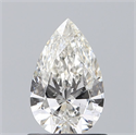 Diamante Natural 0.80 quilates, De pera , Color H, claridad SI2 y certificado GIA