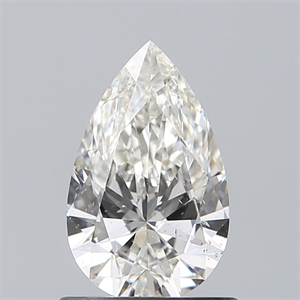 Foto Diamante Natural 0.80 quilates, De pera , Color H, claridad SI2 y certificado GIA de
