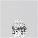 Diamante Natural 0.18 quilates, De pera , Color D, claridad SI2 y certificado GIA