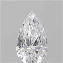 Natural Diamond 0.72 Carats, Pear with  Cut, D Color, SI1 Clarity and Certified by GIA