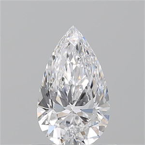 Picture of Natural Diamond 0.72 Carats, Pear with  Cut, D Color, SI1 Clarity and Certified by GIA