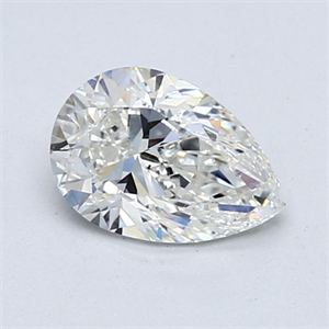 Picture of Natural Diamond 1.01 Carats, Pear with  Cut, H Color, SI1 Clarity and Certified by GIA