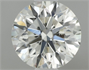 Natural Diamond 0.70 Carats, Round with Excellent Cut, K Color, SI1 Clarity and Certified by GIA