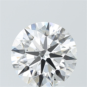 Picture of Lab Grown Diamond 3.04 Carats, Round with Excellent Cut, F Color, VVS2 Clarity and Certified by IGI