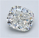 Natural Diamond 1.50 Carats, Cushion with  Cut, G Color, VS2 Clarity and Certified by GIA