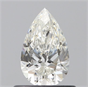 Natural Diamond 0.50 Carats, Pear with  Cut, H Color, VS2 Clarity and Certified by GIA