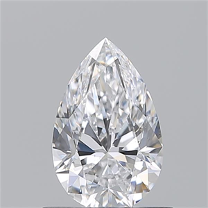 Picture of Natural Diamond 0.71 Carats, Pear with  Cut, D Color, VS2 Clarity and Certified by GIA