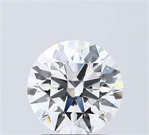 Picture of Lab Grown Diamond 1.50 Carats, Round with Excellent Cut, D Color, VVS2 Clarity and Certified by IGI