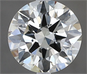 Natural Diamond 1.30 Carats, Round with Excellent Cut, J Color, VS1 Clarity and Certified by IGI