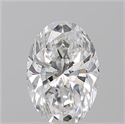 Natural Diamond 1.50 Carats, Oval with  Cut, E Color, SI1 Clarity and Certified by GIA