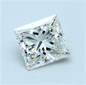 Natural Diamond 1.01 Carats, Princess with  Cut, H Color, VS1 Clarity and Certified by IGI