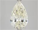 Natural Diamond 3.01 Carats, Pear with  Cut, K Color, SI1 Clarity and Certified by HRD