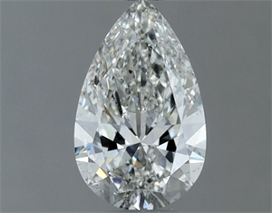 Picture of Natural Diamond 0.50 Carats, Pear with  Cut, H Color, SI2 Clarity and Certified by GIA
