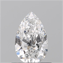 Diamante Natural 0.52 quilates, De pera , Color E, claridad VVS1 y certificado GIA