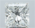 Natural Diamond 3.06 Carats, Princess with  Cut, G Color, SI1 Clarity and Certified by GIA
