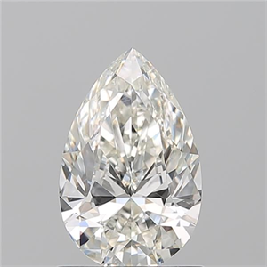 Picture of Natural Diamond 0.91 Carats, Pear with  Cut, J Color, SI1 Clarity and Certified by GIA