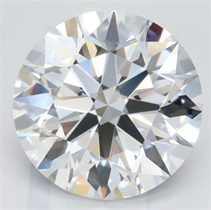 Picture of Lab Grown Diamond 3.95 Carats, Round with Excellent Cut, D Color, IF Clarity and Certified by GIA