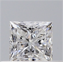 Natural Diamond 0.30 Carats, Princess with  Cut, E Color, VS2 Clarity and Certified by GIA