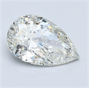 Natural Diamond 1.01 Carats, Pear with  Cut, I Color, SI2 Clarity and Certified by GIA