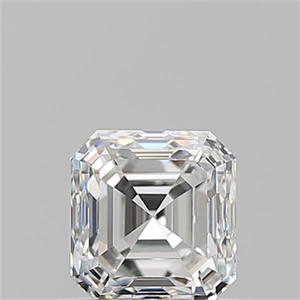 Picture of Natural Diamond 0.91 Carats, Asscher with  Cut, F Color, VVS1 Clarity and Certified by GIA