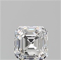 Natural Diamond 0.91 Carats, Asscher with  Cut, F Color, VVS1 Clarity and Certified by GIA